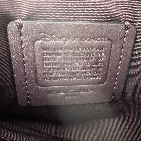 Disney x Coach Mickey Corner Zip Wristlet